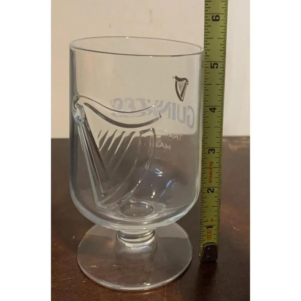 Authentic Guinness STEM Pint GlassEmbossed HARP 14.2oz SET Of 2.